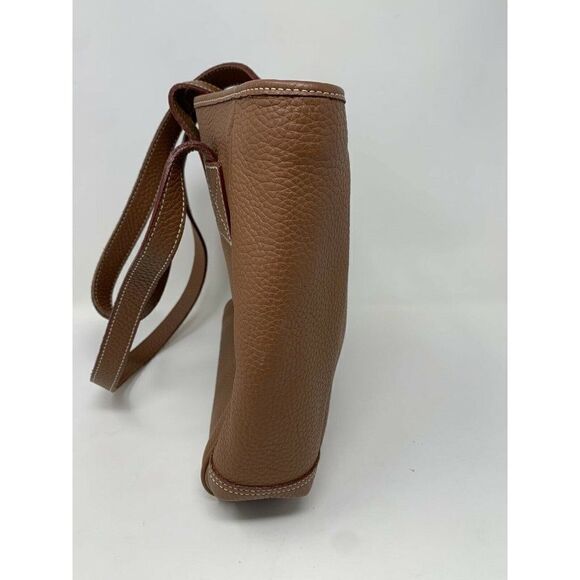 Dooney & Bourke Brown Pebble Leather Shoulder Bag - Picture 6 of 9